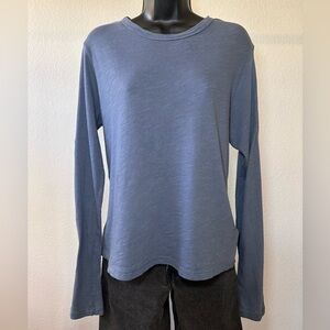 Buck Mason Long Sleeve Blue Top